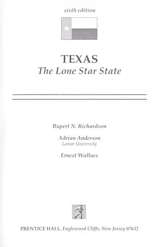 Cover image for Texas, the Lone Star State