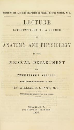 Sketch of the life and character of Samuel George Morton, M.D.