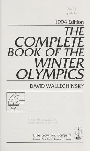 Cover image for The complete book of the Winter Olympics