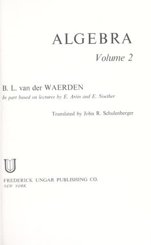 Cover image for Algebra