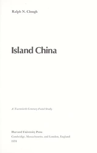 Cover image for Island China