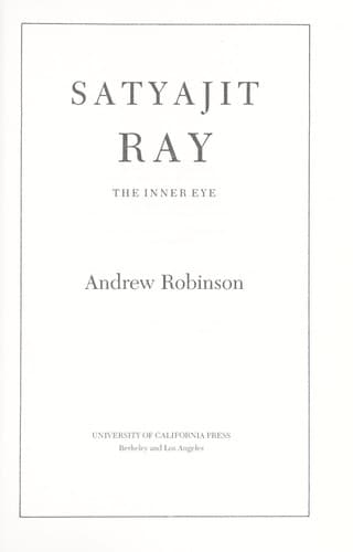Cover image for Satyajit Ray