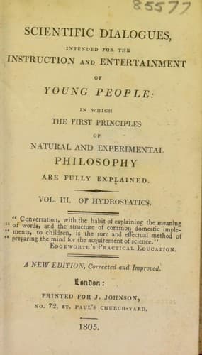 Scientific dialogues ... for the instruction ... of young people