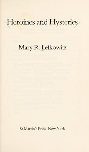 Cover image for Heroines and hysterics