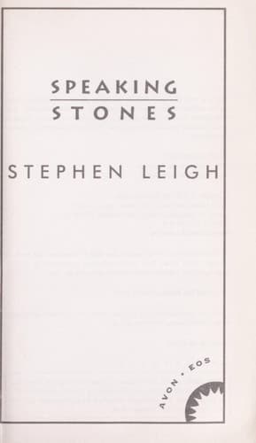 Cover image for Speaking stones