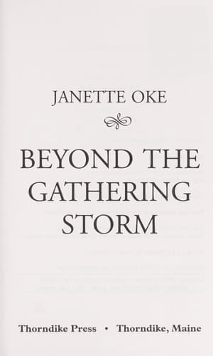 Cover image for Beyond the gathering storm