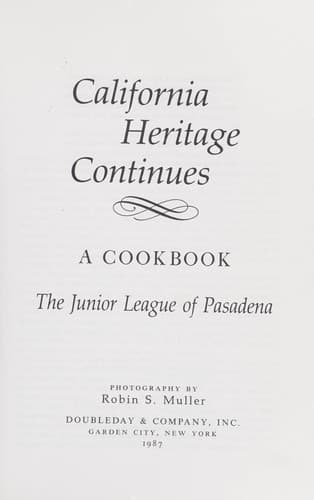 Cover image for California heritage continues