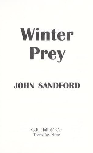 Cover image for Winter prey