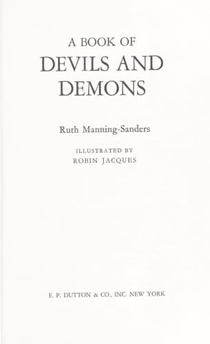 Cover image for A book of devils and demons.