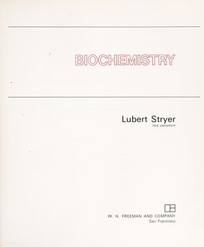 Cover image for Biochemistry