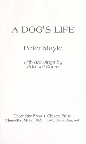 Cover image for A dog's life