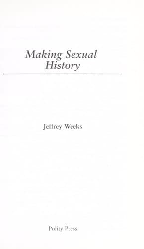 Cover image for Making Sexual History