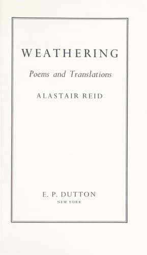 Cover image for Weathering