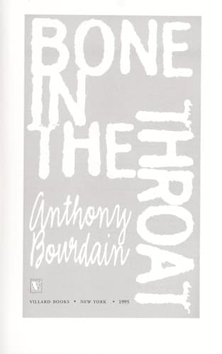 Cover image for Bone in the throat