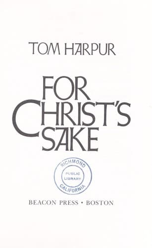 Cover image for For Christ's sake