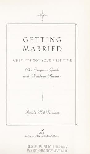 Cover image for Getting married when it's not your first time