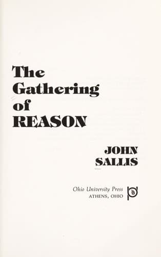 Cover image for The gathering of reason