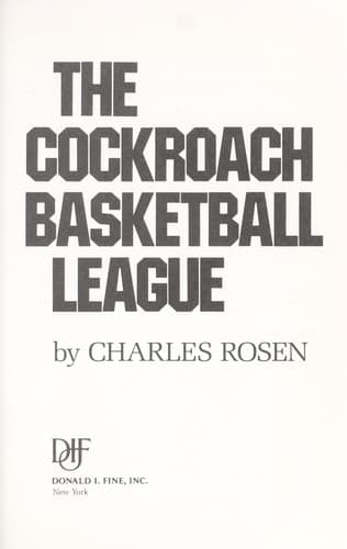 Cover image for The cockroach basketball league