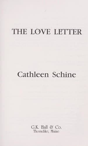 Cover image for The love letter