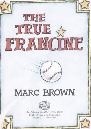 Cover image for Arthur and the True Francine (Arthur Adventure Series)