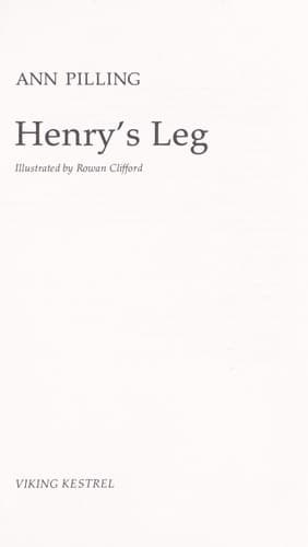 Cover image for Henry's leg
