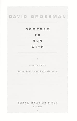 Cover image for Someone to run with