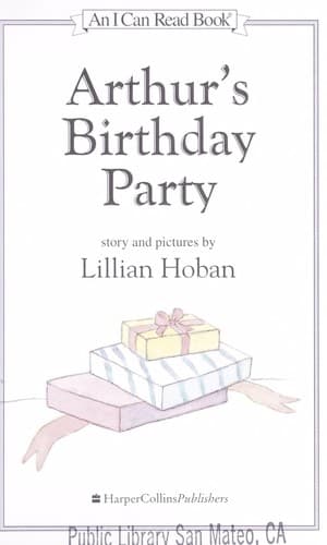 Cover image for Arthur's birthday party