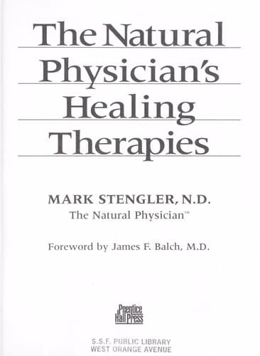 Cover image for The Natural Physician's Healing Therapies