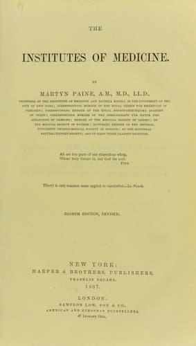 The institutes of medicine