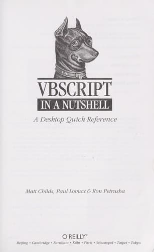 Cover image for VBScript in a nutshell