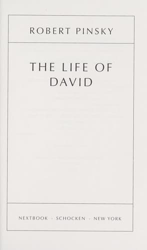 Cover image for The life of David