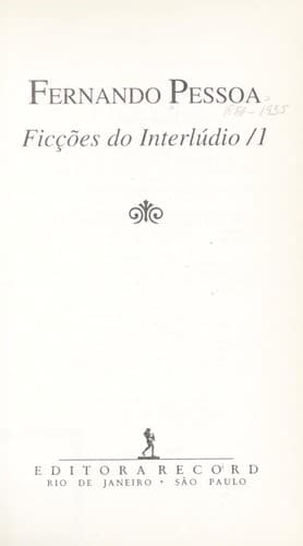 Cover image for Ficções do Interlúdio /1