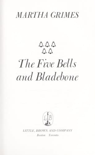 Cover image for The five bells and bladebone