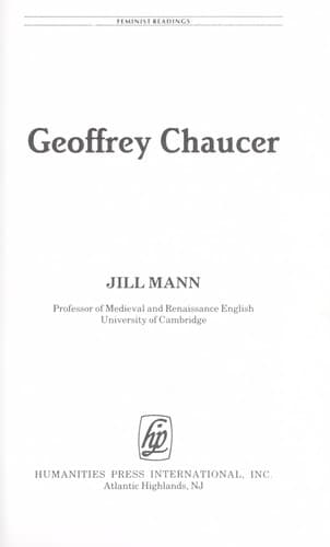 Cover image for Geoffrey Chaucer