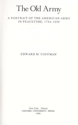 Cover image for The old army