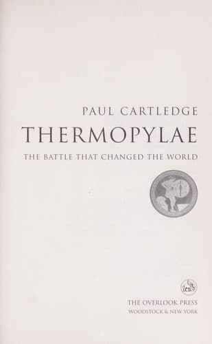 Cover image for Thermopylae