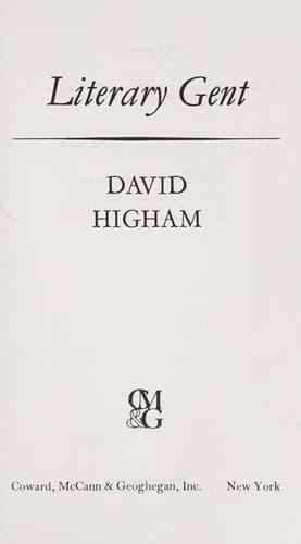 Cover image for Literary gent