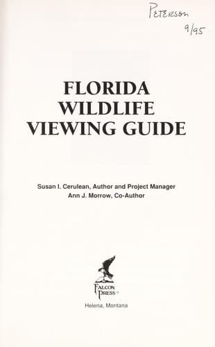 Cover image for Florida wildlife viewing guide