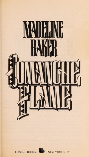 Cover image for Comanche flame.