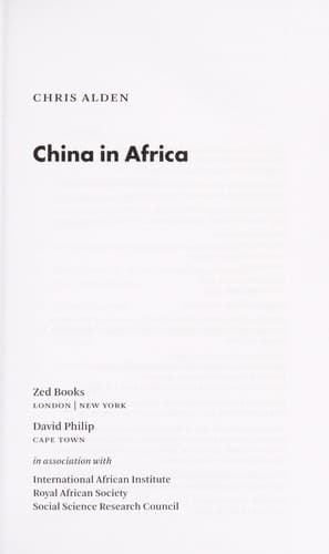 Cover image for China in Africa