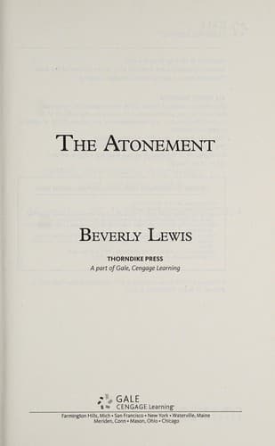 Cover image for The atonement