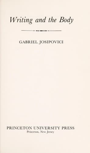 Cover image for Writing and the body