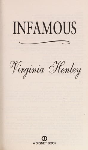 Cover image for Infamous:(The Medieval DeWarenne Trilogy #2)