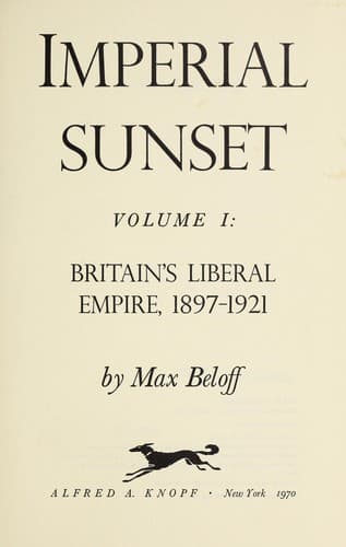 Cover image for Imperial sunset.