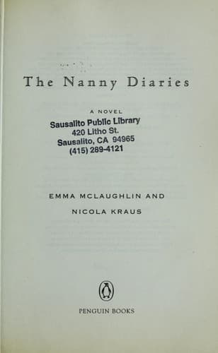 Cover image for The Nanny Diaries (Nanny #1)