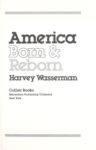 Cover image for America born & reborn