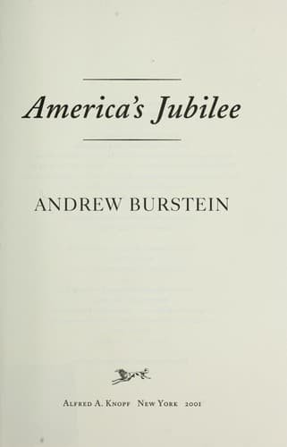 Cover image for America's jubilee