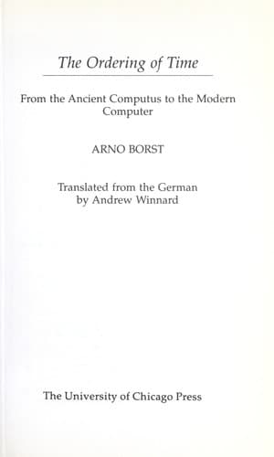 Cover image for The ordering of time