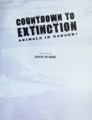 Cover image for Countdown to extinction