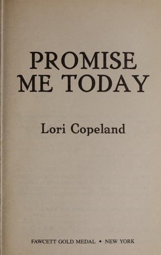 Cover image for Promise me today